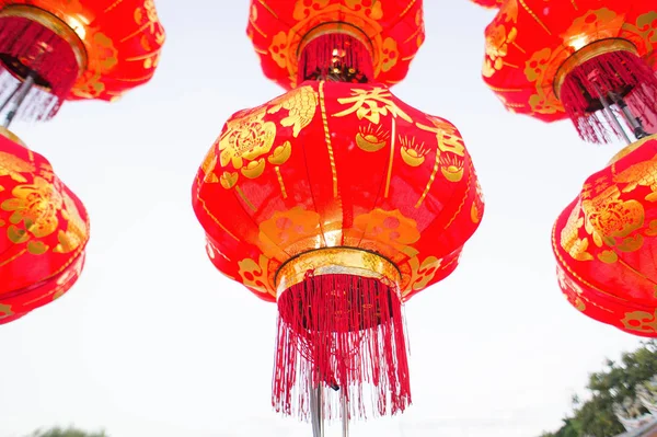 Lanternas Chinesas São Frequentemente Encontradas Ano Novo Chinês — Fotografia de Stock