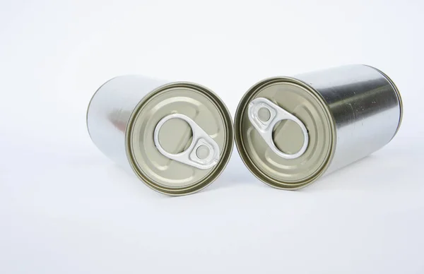 Tampa pop-top, latas de embalagem, lata de lata fácil pontas abertas para bebidas — Fotografia de Stock