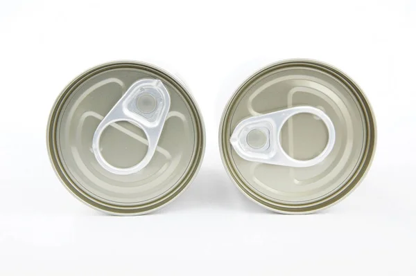 Coperchio pop-top, lattine di imballaggio, lattina di latta facile estremità aperte per bevande — Foto Stock
