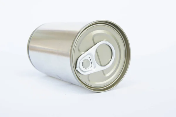 Klappdeckel Dosen Auf Weißem Hintergrund Verpackungsdosen Dosenöffnungen Für Getränke Und — Stockfoto
