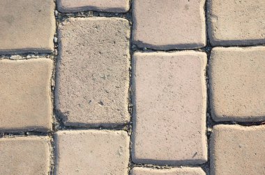 Beton bloklar, yol blokları, zemin kat.