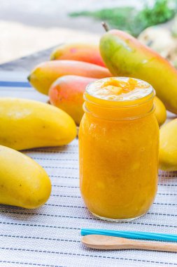 Mango meyve, mango smoothies içecek meyve mango