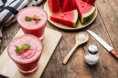 Karpuz Meyve karışımı smoothie içmeye canlandırıcı için 