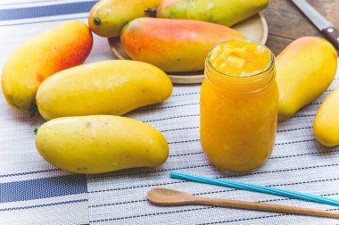 Mango meyve, mango smoothies içecek meyve mango