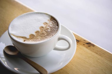 kahve fincanı cafe kahvehane ahşap tablo