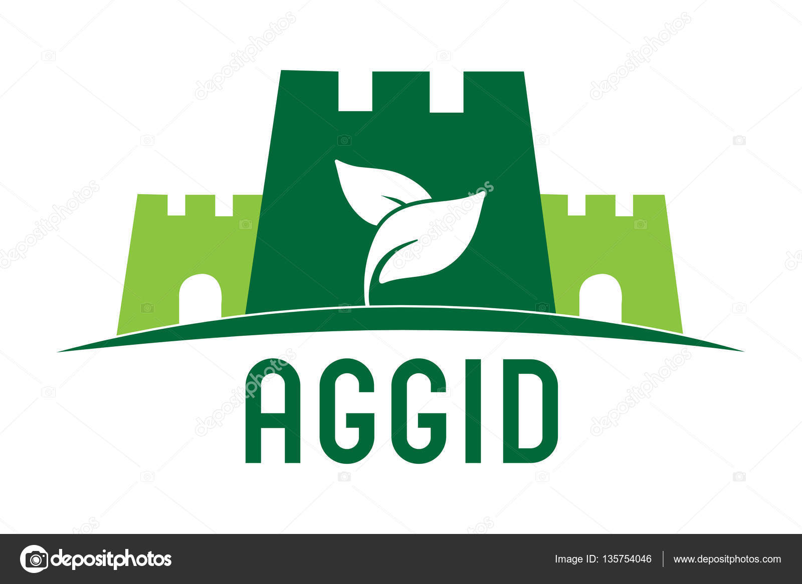 green castle - vector template. — stock vector © designmaster81 green castle - vector template. — stock vector © designmaster81