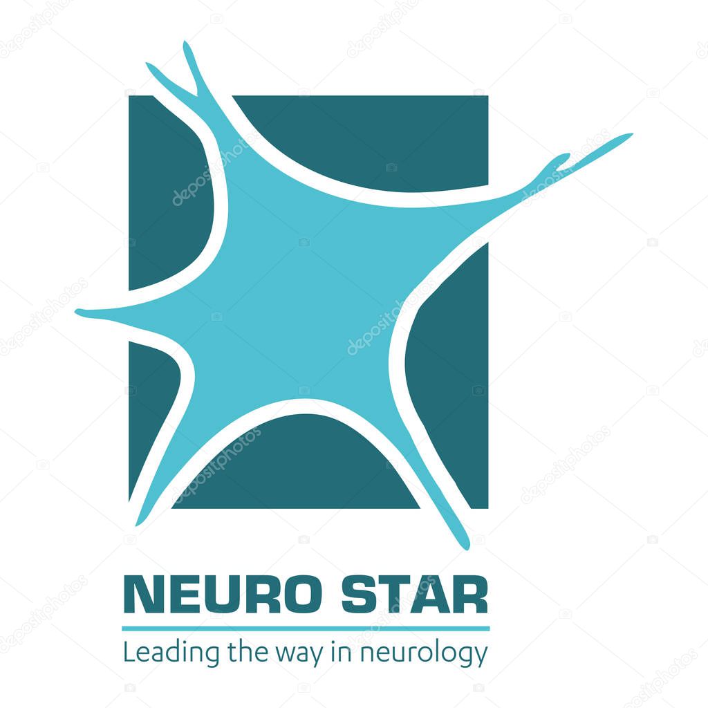 Illustration of the nervous system and neurological diseases. Brain, neuralgia, cervical plexus neuralgia, neuralgia and sciatic nerve.