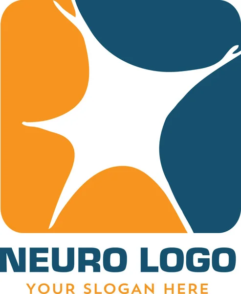 Neurologia neuromedica Logo — Vettoriale Stock