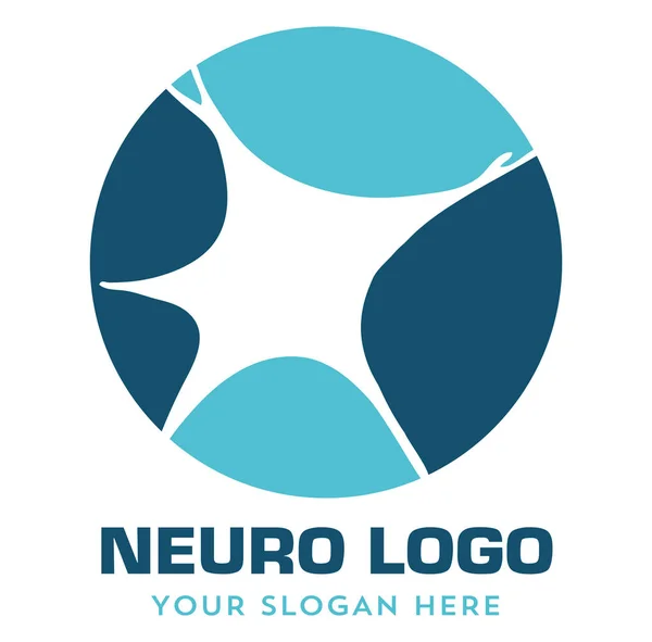 Neurologie neuro medische Logo — Stockvector