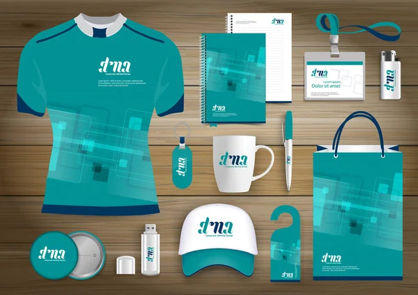 Hediye öğeleri iş kurumsal kimlik, vektör soyut renk promosyon Hatıra Eşyası tasarımı 