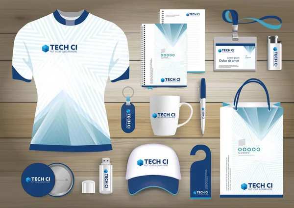 Hediye öğeleri iş kurumsal kimlik, vektör soyut renk promosyon Hatıra Eşyası tasarımı 