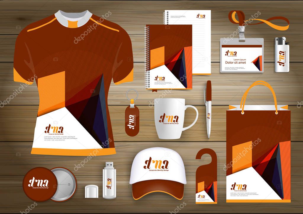Gift Items business corporate identity, Vector abstract Color promotional souvenirs design 