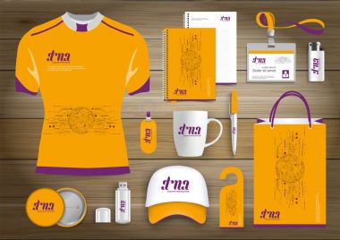 Hediyelik eşyalar, renk promosyon Hatıra Eşyası tasarım teknoloji hatları ile kurumsal kimlik bağlantı için ağ. Kırtasiye seti, dijital teknoloji şablon