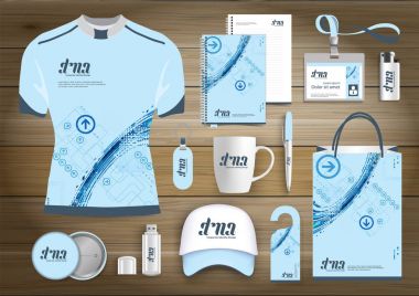 Hediyelik eşyalar, renk promosyon Hatıra Eşyası tasarım teknoloji hatları ile kurumsal kimlik bağlantı için ağ. Kırtasiye seti, dijital teknoloji şablon