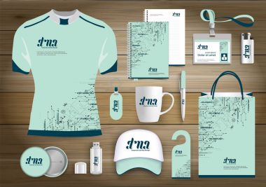 Hediyelik eşyalar, renk promosyon Hatıra Eşyası tasarım teknoloji hatları ile kurumsal kimlik bağlantı için ağ. Kırtasiye seti, dijital teknoloji şablon