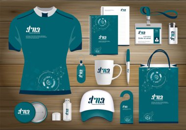 Hediyelik eşyalar, renk promosyon Hatıra Eşyası tasarım teknoloji hatları ile kurumsal kimlik bağlantı için ağ. Kırtasiye seti, dijital teknoloji şablon