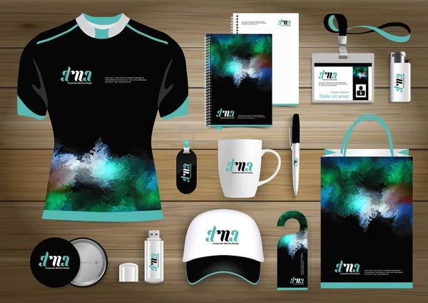 Hediye öğeleri güzellik iş kurumsal kimlik, vektör soyut renk promosyon Hatıra Eşyası tasarımı çapraz çizgiler için origami elemanları ile. bağlantı dijital teknoloji şirketi kırtasiye seti, 