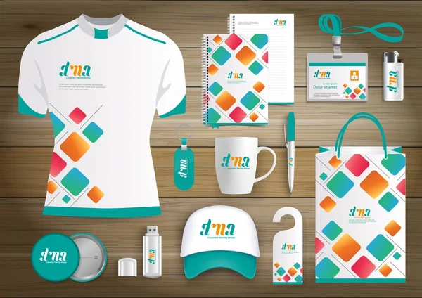 Gift Items Business Corporate Identity Vector Abstract Diseño Recuerdos Promocionales — Vector de stock