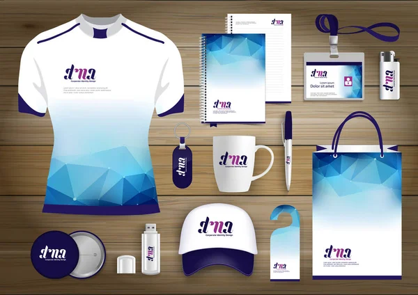 Gift Items Business Corporate Identity Vector Abstract Diseño Recuerdos Promocionales — Vector de stock