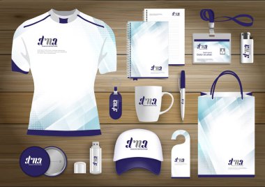 Hediye öğeleri iş kurumsal kimlik, vektör soyut renk promosyon Hatıra Eşyası tasarımı çapraz çizgiler için origami elemanları ile. bağlantı dijital teknoloji şirketi kırtasiye seti, 