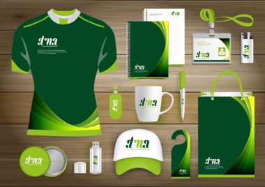 Hediye öğeleri iş kurumsal kimlik, vektör soyut renk promosyon Hatıra Eşyası tasarımı çapraz çizgiler için origami elemanları ile. bağlantı dijital teknoloji şirketi kırtasiye seti, 