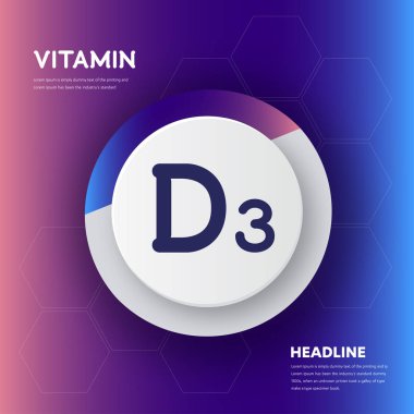 Vitamin D3 icon Drop collection set, cholecalciferol. golden drop Vitamin complex drop. Medical for heath Vector illustration