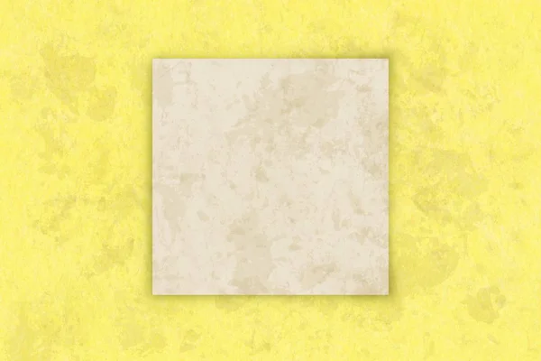 Background clip art - yellow viscose fabric and kraft paper — Stock Photo, Image