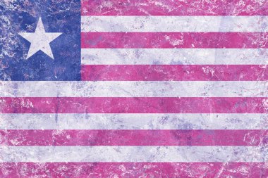 Vintage Liberya bayrağı doku boyalı osb Tarih