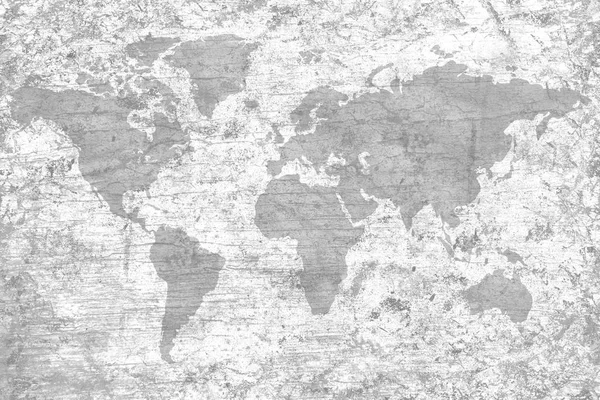 Vintage negro mapa del mundo patrón de bandera — Foto de Stock