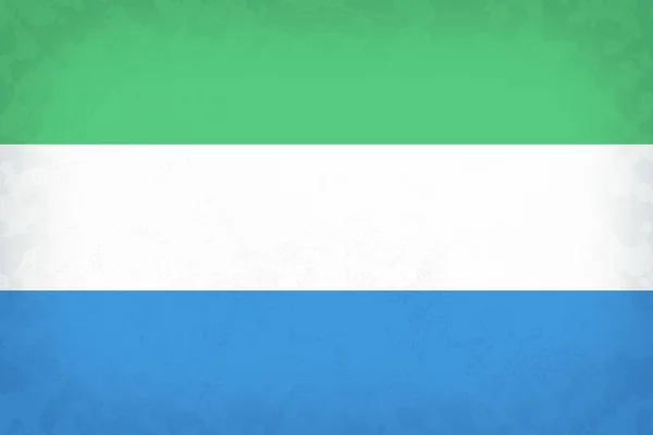 Staré textura vlajka Sierra Leone — Stock fotografie