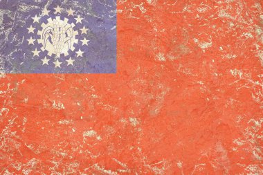 Myanmar bayrağı arka plan