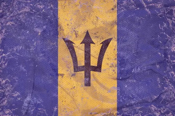 Barbados zászló háttér — Stock Fotó