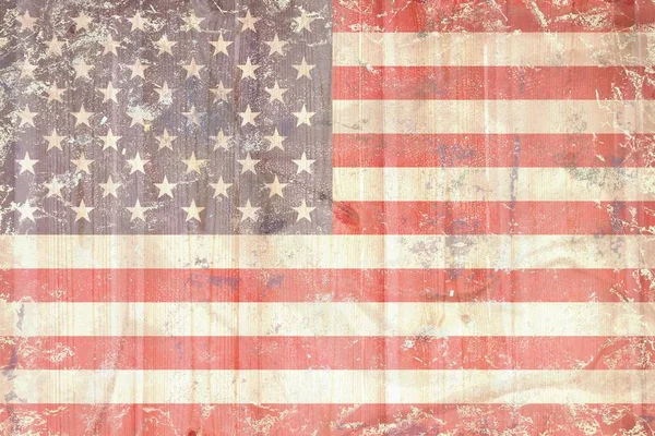 Grunge Amerikaanse vlag — Stockfoto