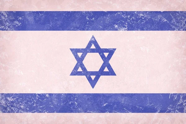 Fondo de la bandera de Israel en lana — Foto de Stock