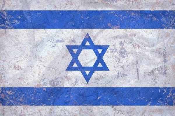 Grunge Bandera de Israel — Foto de Stock