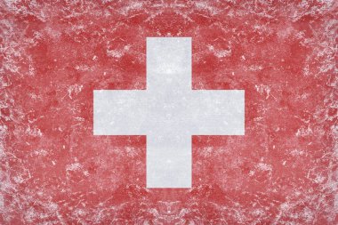 Vintage İsviçre bayrağı arka plan