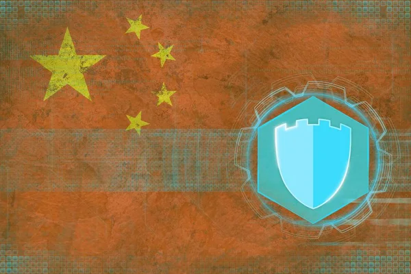 China internet bescherming. Internet veiligheidsconcept. — Stockfoto
