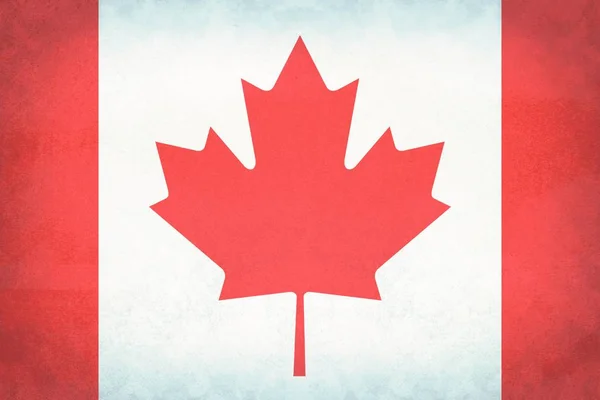 Fondo bandera de Canadá Vintage — Foto de Stock