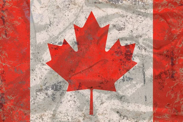 Canada vlag patroon op wol — Stockfoto