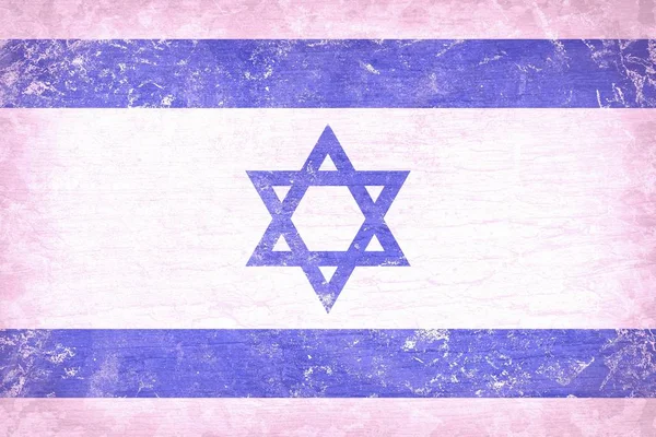 Vintage Israel flag pattern — Stock Photo, Image