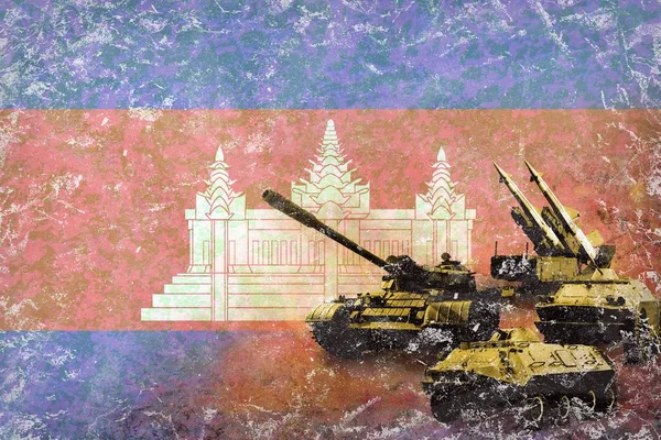 Камбоджа армія, збройні сили — стокове фото