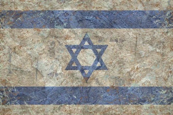 Grunge Izrael zászló textúra — Stock Fotó