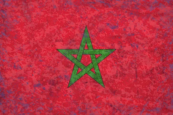 Vintage Morocco flag background — Stock Photo, Image