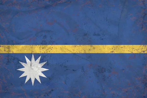 Grunge Bandera de Nauru — Foto de Stock