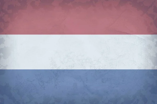 Textura da bandeira da Holanda antiga — Fotografia de Stock