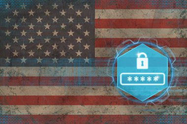 ABD bir şifre koruması. NET emniyet konsepti.