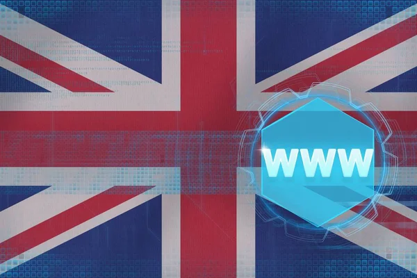 United Kingdom (uk) www (World Wide Web). Netzkonzept. — Stockfoto