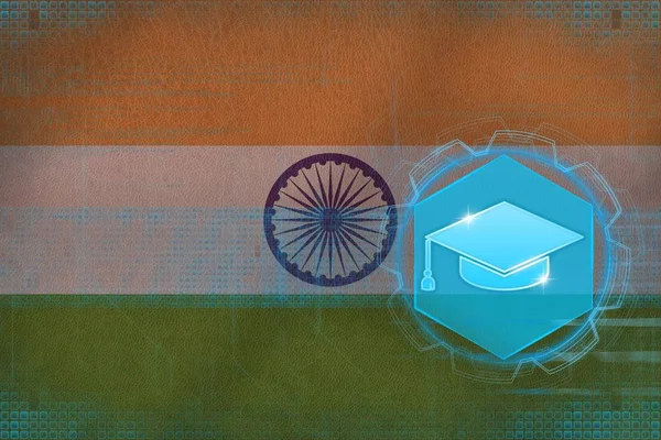 Hindistan eğitim. Lisans şapka kavramı.