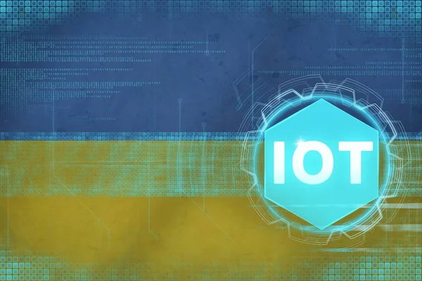 Ukraine IOT (Internet of things). Internet of Things modern concept.