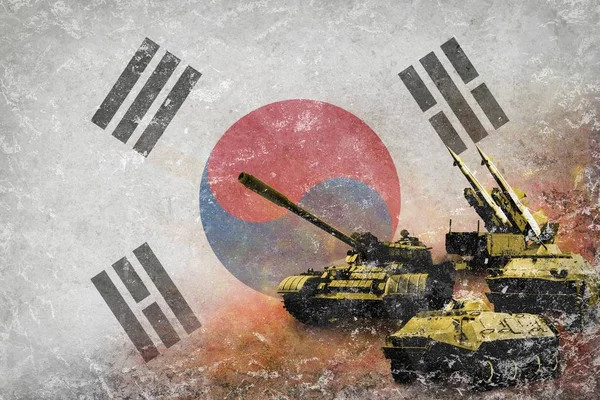 Kore Cumhuriyeti (Güney Kore) ordusu, askeri kuvvetler — Stok fotoğraf